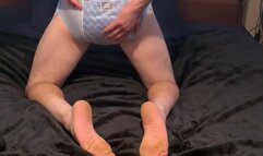 Hard cum in pull up diaper