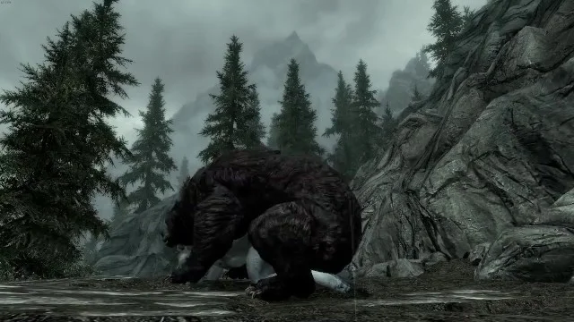 Bear Lover- Animated Furry Yiff Between A Bear And Anthro Wolf In Skyrim  Porn Video