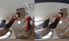 The 3DVR180 XIAOYU XINGGAN POV high-heeled sandals crush little men