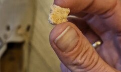 I will put you in my shoe and you must stay there crumb!