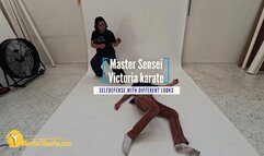 Master Sensei Victoria karate selfdefense in different looks