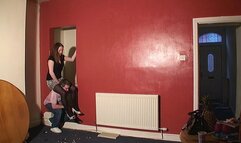 Hannah Riding Her Slave In A Skirt