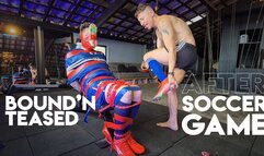 Tonny Soccer Player Tied in the Gym! (1050p) - Gay Bondage - Gay Domination - Roleplay - Soccer Player - Tape Bondage