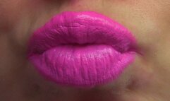 Pink Lipstick Lip Kisses