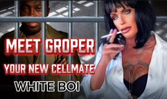 MEET GROPER-YOUR NEW CELLMATE WHITE BOI - MistressRavenFD introduces you to your new Black cellmate who has every intention on turning you into His sex slave and toilet