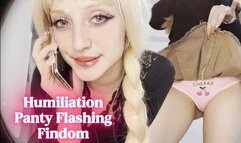 Making Fun of Your Leaky Wallet - Upskirt Tease Humiliation