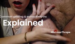 Common Eunuch and Gelding Myths Explained