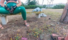 Latex Doll: Pierced Beauty on the Coast Undressing and Ass cleaning - Part 4