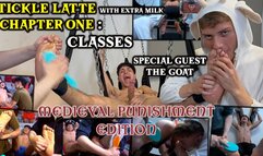 Tickling Latte with extra milk Chapter one : classes - Nick, Jhon and Pain milked-tickled