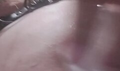 Playing with ice until it melts