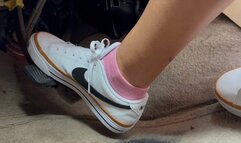Driving in my New Nike Sneakers