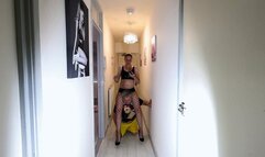 Dominatrix Girl Shoulder Ride (4K)