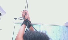 Bound in Ripped Overalls: Dildo Ride Tease