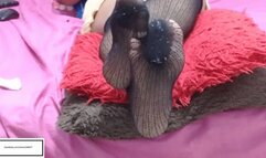 Brig_Sexi_Hot Itchy dry feet in used pantyhose