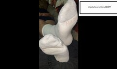 Delicious Stinky Hanes socked feet ignoring you