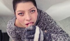 Milking with wool gloves