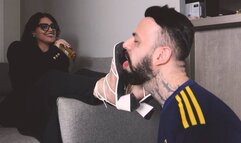 an intern's job is to smell and lick smelly feet - FOOT SMELLING - FOOT LICK