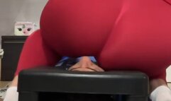 I pin his nose in my butt, getting it ready for my stinky farts