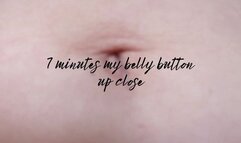 7 minutes my belly button up close