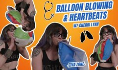4K Ziva Fey - Balloon Blowing And Heartbeats With Cherri Lynn