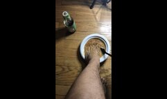 Soy Sauce and Salad Dressing Foot Soak