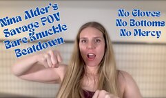 No Gloves, No Bottoms, No Mercy — Nina Alder’s Savage POV Bare-Knuckle Beatdown
