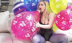 Happy Birthday To Me!: Rare Helium q16 Balloon Popping - HD 1080p mp4
