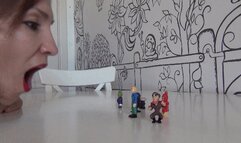 Hurricane blow from sexy giantess