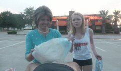 Diapered and Humiliated at Hooters