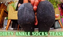 Dirty Black Ankle Socks Tease ft Queen Ava - A socks fetish scene featuring: ankle socks, ebony feet, pov foot worship, and close ups - 4K MP4