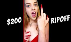 $200 RIPOFF buy it now RIP OFF Ripped Off Loser Humiliation AUDIO ONLY Paypig OINK OINK