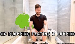 BIG PLOPPING FARTING & BURPING
