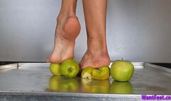 Big Feet Apple Crush - Food Crushing - HD MP4
