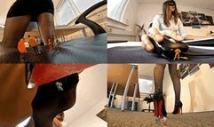 Shrunken colleagues get crushed by giantess