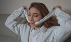 Fun Rope - Rey - 1080p MP4 - Naughty secretary hogtied and tape tied with wrap around