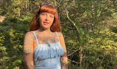 HOME WRECKER TAKES A WALK IN THE WOODS AND GETS HARD FUCK WITH HUGE CUMSHOT ON TITS