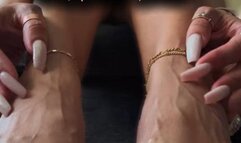 veiny feet + sundress tease