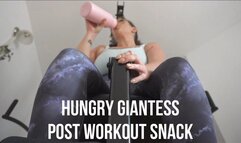 A Post Workout Snack For a Hungry Giantess'