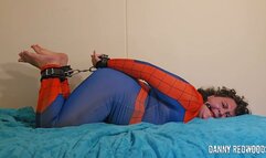 Hogtied Ballgagged Chubby Spiderman Struggles 1080p