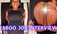 Taboo Job Interview ft Queen Ava - A made to strip video featuring: stripping, female training, boss employee, office domination, ebony submissive, ass shaking, and hairy pussy - 1080 MP4