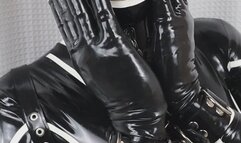 Latex Rubberdoll Sheaths in Rubber and Cums Twice Inside her Rubber