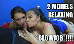 THREESOMES BLOWJOB 250714BB4 JUDY + SARAI 2 MODELS RELAXING WITH LIPS AND TONGUE PART B WHILE SUCKING COCK + FREE SURPRISE SHOW