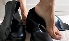 My New High Leather Boots