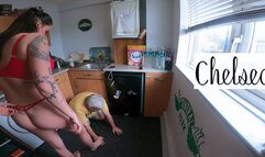 Jennifer Hand Trampling In A Thong (4K)