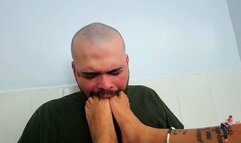 Foot gagging, part 4, by Anita Perversa and Slave, HD