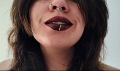 I think my big lips look better with a dark lipstick, what do you think?