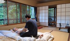 Nina Luck tickled in a Japanese style bedroom