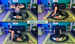 The Throat Terrorist - Goddess Rapture Crushes Her Slave's Throat with Throat Sitting & Throat Standing - He Can Barely Take her 190 lbs On His Throat - UltraHD (WMV)