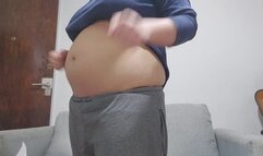 Hard Belly Punching Fetish – Real Stomach Hits, Visible Impact, Deep Breathing and Pain Reactions, Intense Abdominals Domination