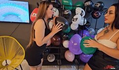SALE OF BALLOONS WITH FART GAS - MISTRESS SASHA - CLIP 2 - NEW JULY 2025